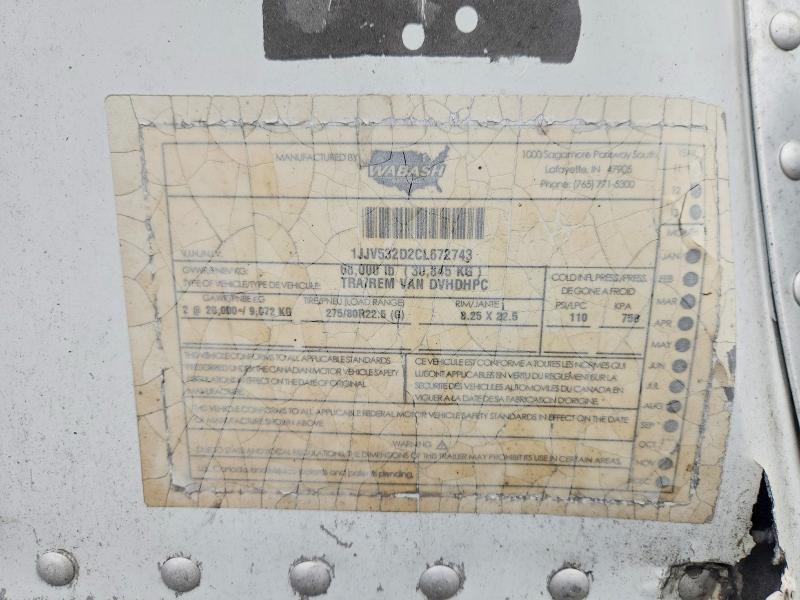 Продажа на аукционе авто 2012 Wanc Trailer, vin: 1JJV532D2CL672743, номер лота: 66346416