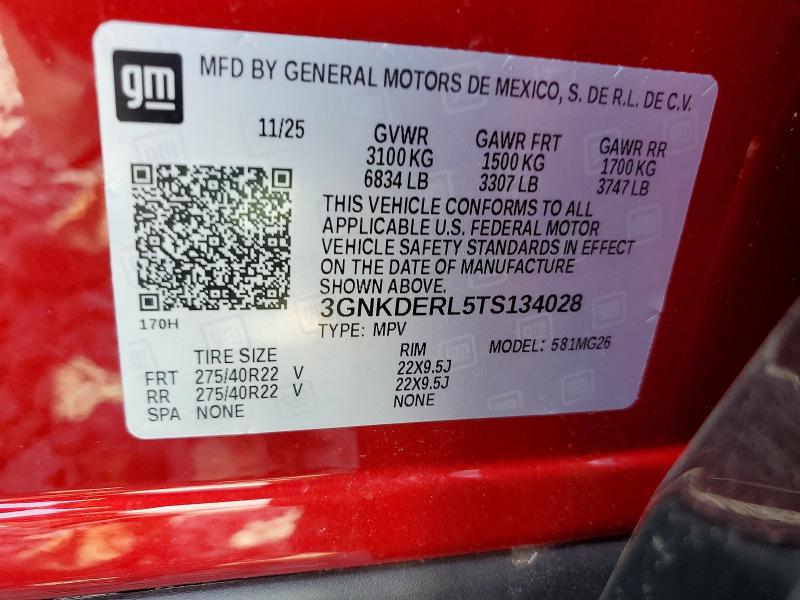 2026 Chevrolet Blazer მანქანა იყიდება აუქციონზე, vin: 3GNKDERL5TS134028, აუქციონის ნომერი: 67415916
