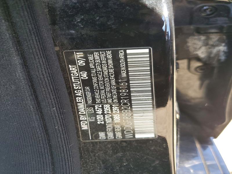 Auction sale of the 2012 Mercedes-benz C, vin: WDDGF8BB2CR198161        , lot number: 68686296