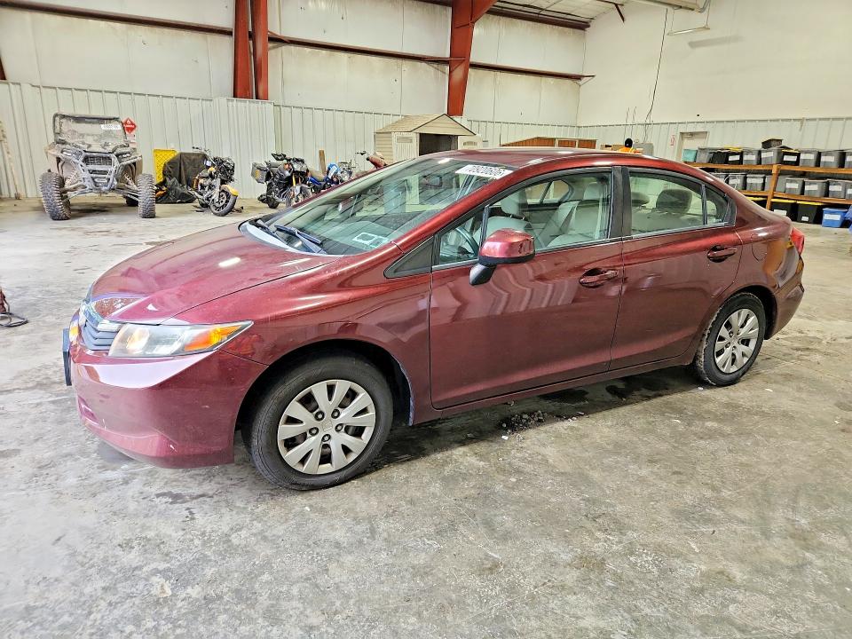 Auction sale of the 2012 Honda Civic, vin: 2HGFB2F57CH554785, lot number: 70920606