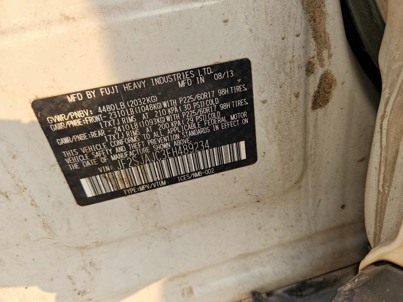 Продажа на аукционе авто 2014 Subaru Forester, vin: JF2SJAJC3EH489234, номер лота: 70538826