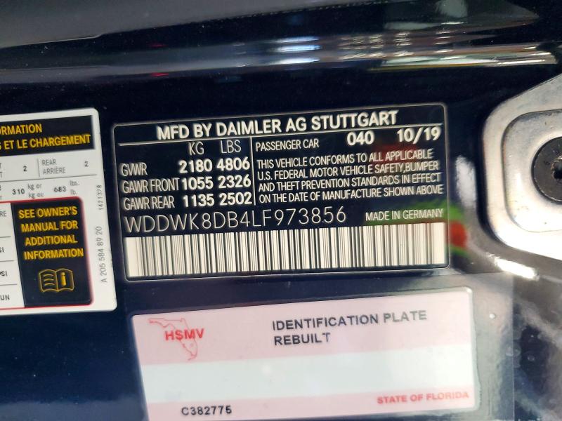 Продаж на аукціоні авто 2020 Mercedes-benz C, vin: WDDWK8DB4LF973856, номер лоту: 68376276
