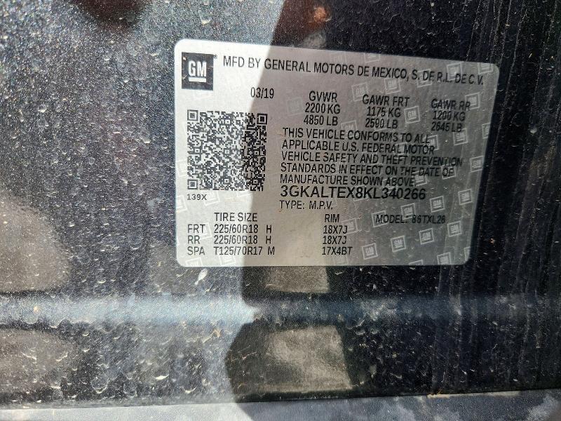 67633436 :رقم المزاد ، 3GKALTEX8KL340266 vin ، 2019 Gmc Terrain مزاد بيع
