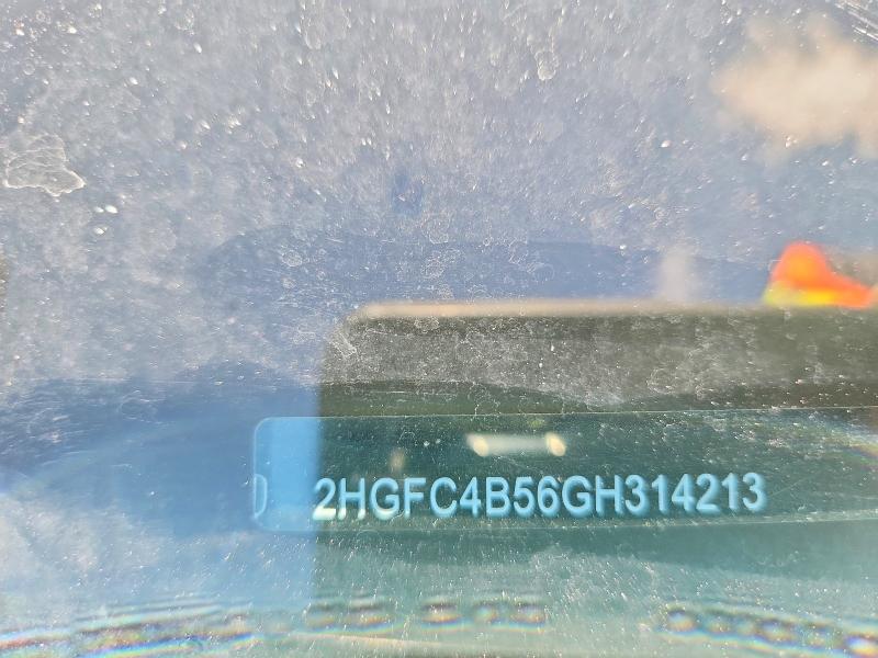 2016 Honda Civic მანქანა იყიდება აუქციონზე, vin: 2HGFC4B56GH314213, აუქციონის ნომერი: 67542866