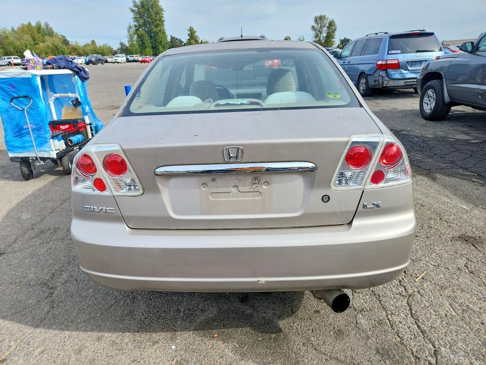70499986 :رقم المزاد ، 2HGES16571H575865 vin ، 2001 Honda Civic مزاد بيع