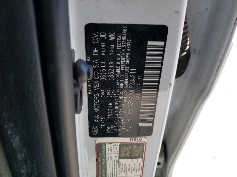 Продаж на аукціоні авто 2020 Kia Rio, vin: 3KPA24AD0LE283311, номер лоту: 69326976