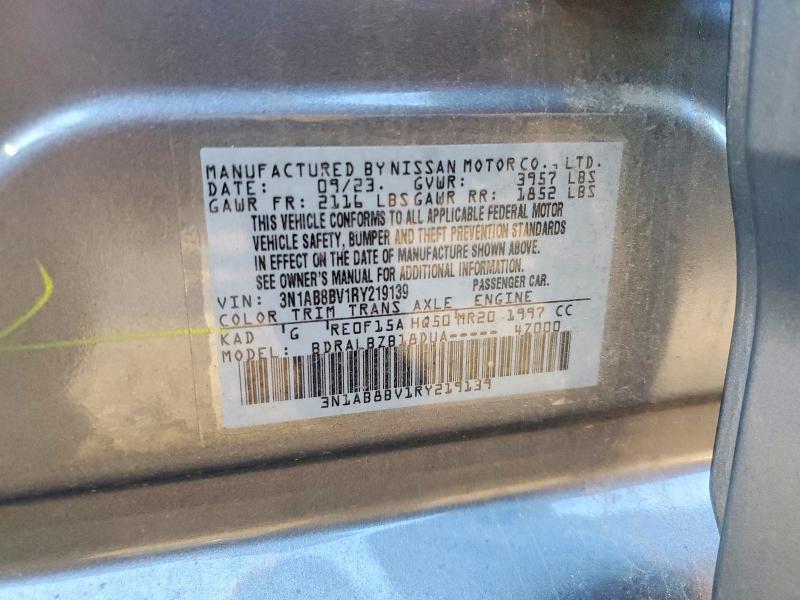 Aukcja sprzedaży 2024 Nissan Sentra, vin: 3N1AB8BV1RY219139, numer aukcji: 67926966