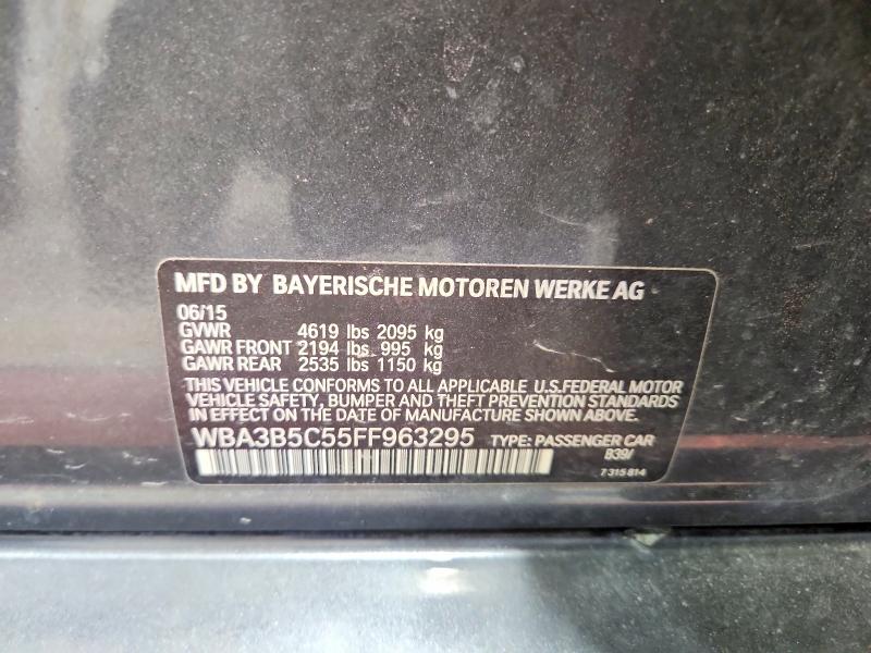 68292756 :رقم المزاد ، WBA3B5C55FF963295 vin ، 2015 Bmw 328 مزاد بيع