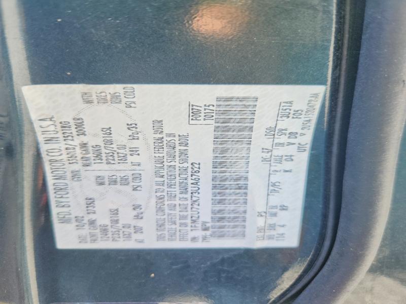 Aukcja sprzedaży 2003 Ford Explorer, vin: 1FMZU72K73UA67822        , numer aukcji: 68491086
