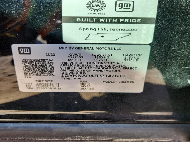 Продажа на аукционе авто 2023 Cadillac Xt5, vin: 1GYKNAR47PZ147633, номер лота: 68954396