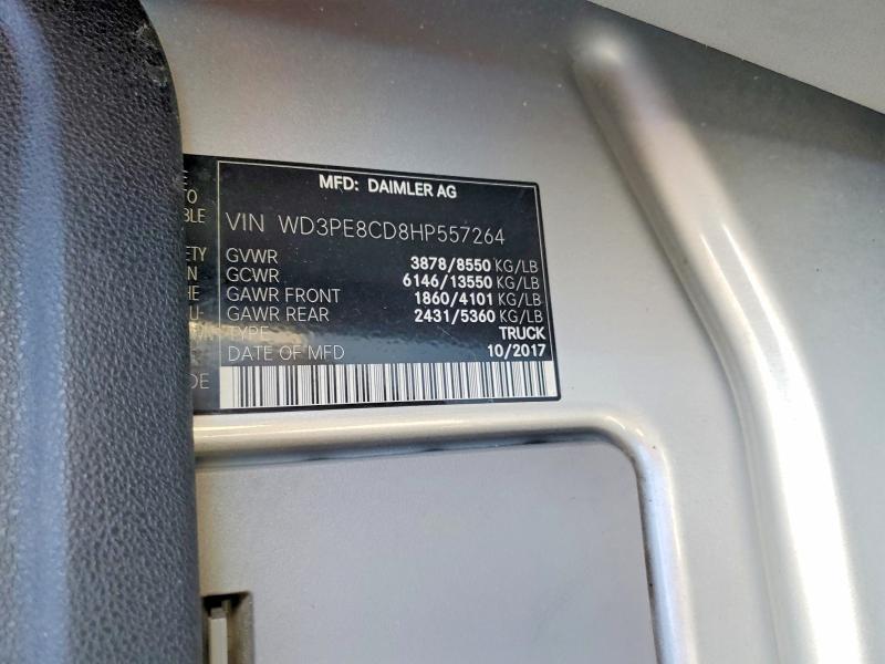 68393336 :رقم المزاد ، WD3PE8CD8HP557264 vin ، 2017 Mercedes-benz Sprinter مزاد بيع