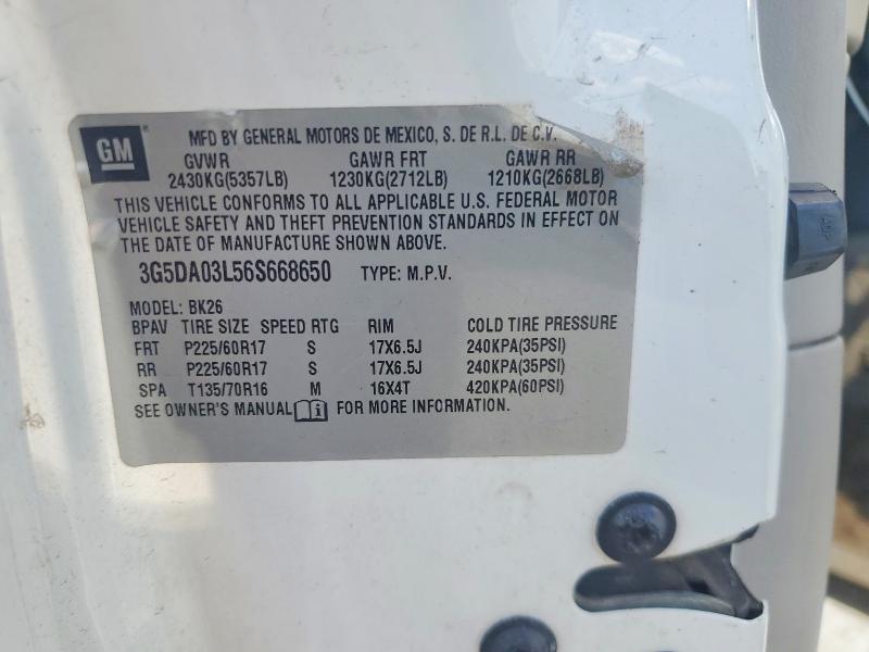 Продажа на аукционе авто 2006 Buick Rendezvous, vin: 3G5DA03L56S668650, номер лота: 67814386