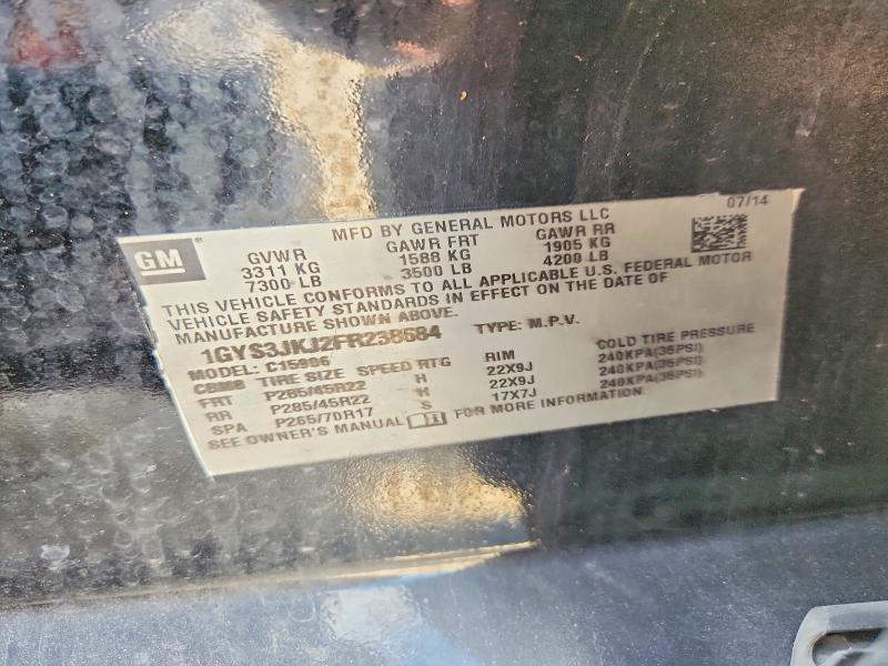 Продажа на аукционе авто 2015 Cadillac Escalade, vin: 1GYS3JKJ2FR238684, номер лота: 66374776