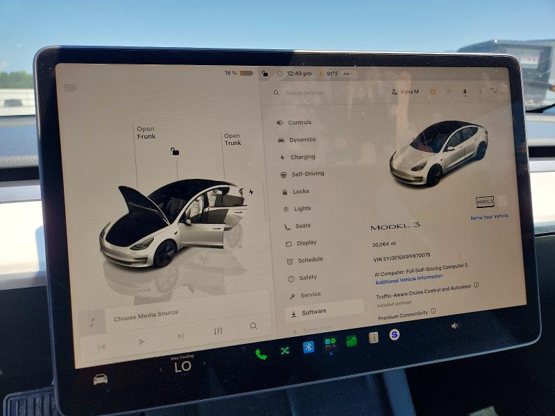 Aukcja sprzedaży 2023 Tesla Model 3, vin: 5YJ3E1EA1PF670075, numer aukcji: 66985396
