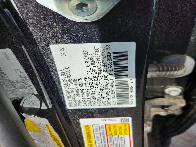 2022 Acura Tlx მანქანა იყიდება აუქციონზე, vin: 19UUB5F52NA001200, აუქციონის ნომერი: 69951506