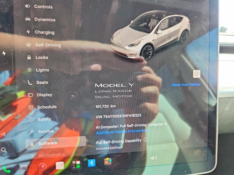67849406 :رقم المزاد ، 7SAYGDEE0NF418323 vin ، 2022 Tesla Model Y مزاد بيع