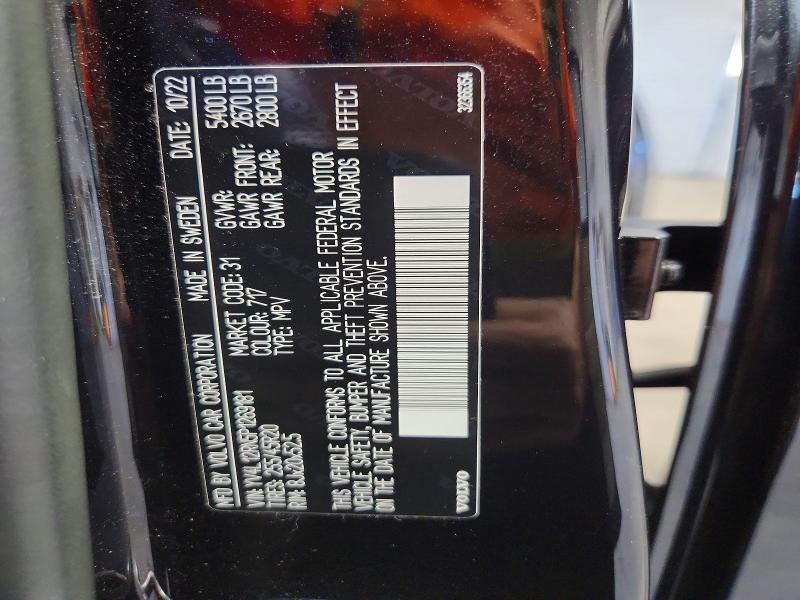 68422206 :رقم المزاد ، YV4L12RN5P1269181 vin ، 2023 Volvo Xc60 مزاد بيع