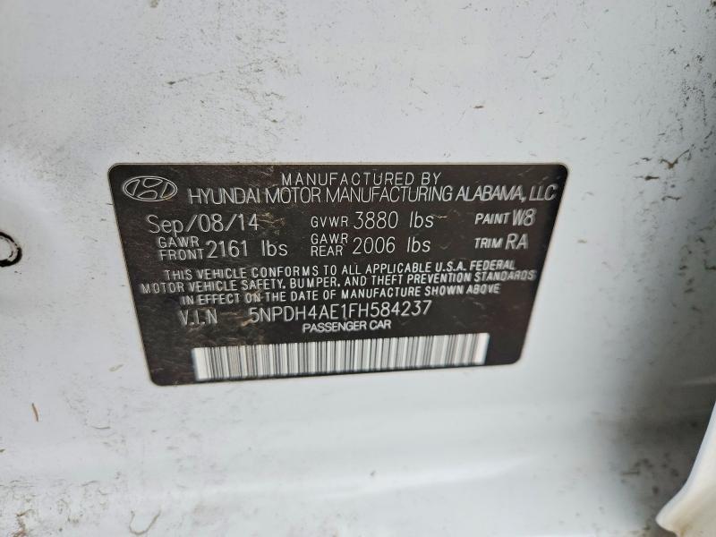 Продаж на аукціоні авто 2015 Hyundai Elantra, vin: 5NPDH4AE1FH584237, номер лоту: 67423516