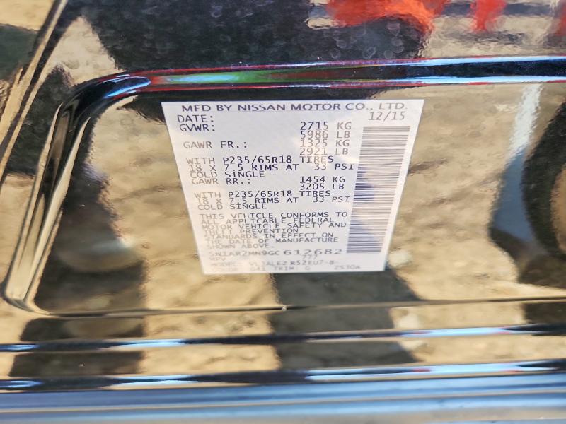 Aukcja sprzedaży 2016 Nissan Pathfinder, vin: 5N1AR2MN9GC612682, numer aukcji: 68692536