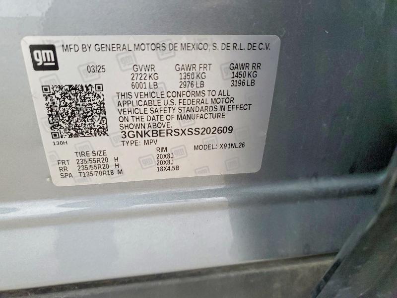 Продажа на аукционе авто 2025 Chevrolet Blazer, vin: 3GNKBERSXSS202609, номер лота: 70534486