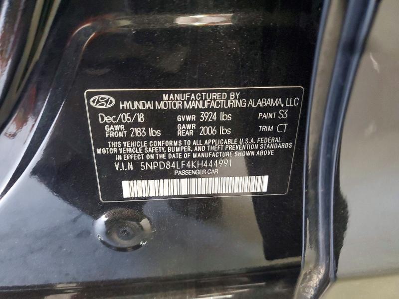 Aukcja sprzedaży 2019 Hyundai Elantra, vin: 5NPD84LF4KH444991, numer aukcji: 69004966