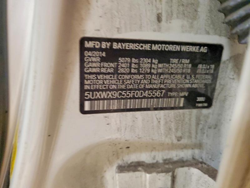 2015 Bmw X3 მანქანა იყიდება აუქციონზე, vin: 5UXWX9C55F0D45567, აუქციონის ნომერი: 70266666