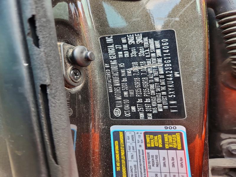 Aukcja sprzedaży 2011 Kia Sorento, vin: 5XYKU4A23BG114060, numer aukcji: 69878776