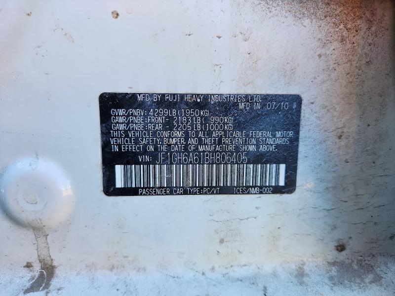 Продажа на аукционе авто 2011 Subaru Impreza, vin: JF1GH6A61BH806405, номер лота: 69700476