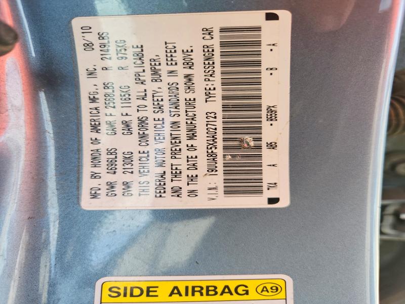 Aukcja sprzedaży 2010 Acura Tl, vin: 19UUA8F5XAA027123, numer aukcji: 67042266