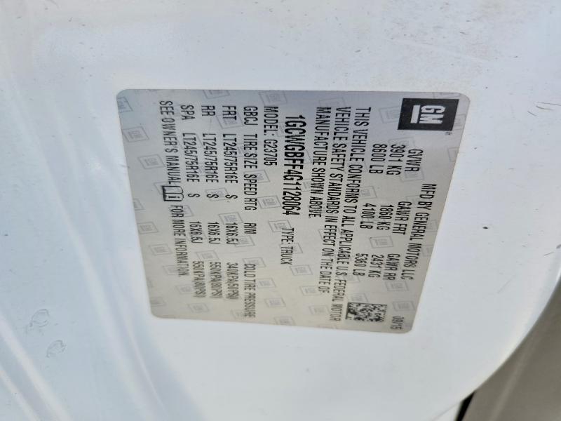 67667886 :رقم المزاد ، 1GCWGBFF4G1128064 vin ، 2016 Chevrolet Express G2500 مزاد بيع