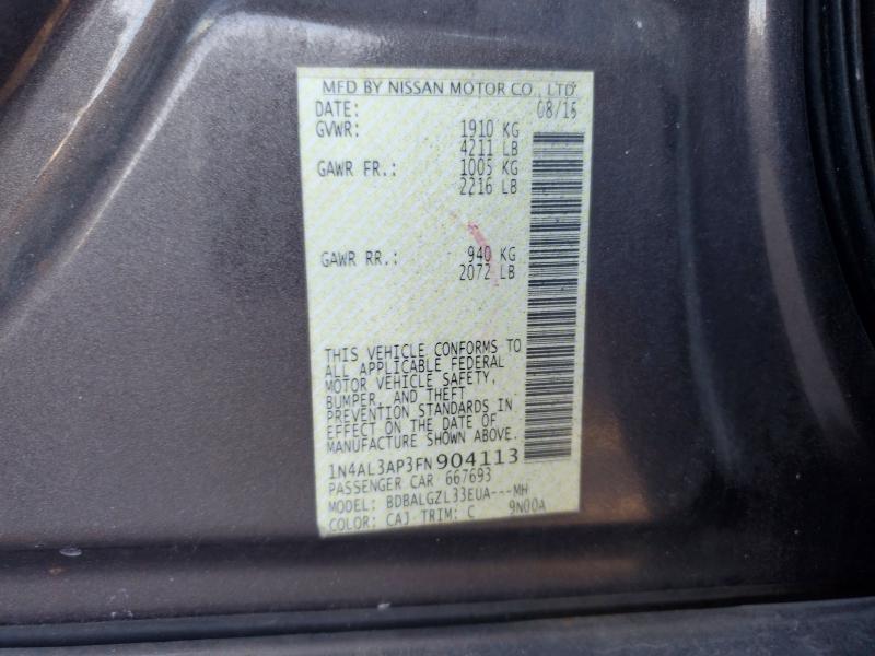Aukcja sprzedaży 2015 Nissan Altima, vin: 1N4AL3AP3FN904113, numer aukcji: 67736446