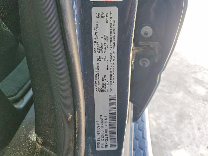 Aukcja sprzedaży 2026 Ram 1500, vin: 1C6SRFJP1TN376878, numer aukcji: 70551926