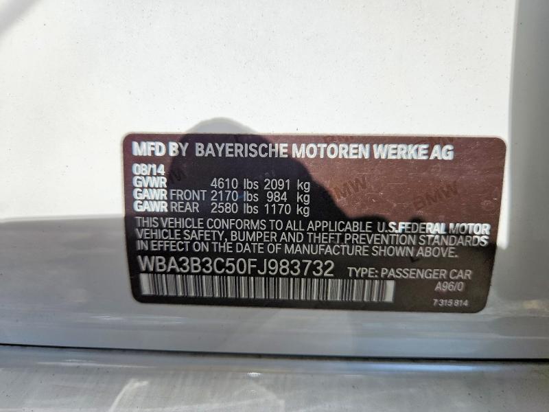 Aukcja sprzedaży 2015 Bmw 328, vin: WBA3B3C50FJ983732, numer aukcji: 68080386