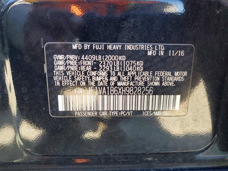 Продажа на аукционе авто 2017 Subaru Wrx, vin: JF1VA1B6XH9828256, номер лота: 68150506