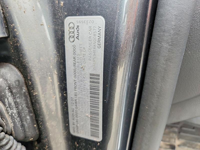 Aukcja sprzedaży 2008 Audi S8, vin: WAUPN94E88N008577, numer aukcji: 67804436