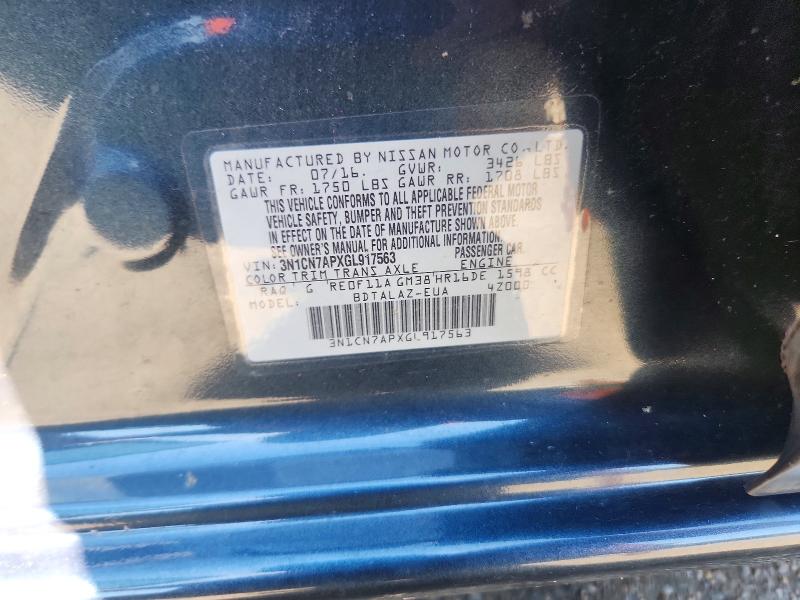 Aukcja sprzedaży 2016 Nissan Versa, vin: 3N1CN7APXGL917563, numer aukcji: 71018386
