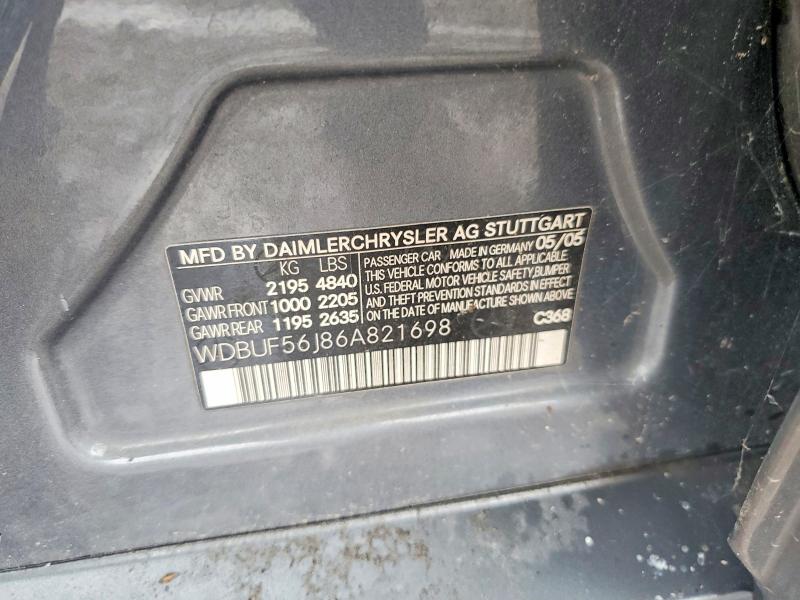Продаж на аукціоні авто 2006 Mercedes-benz E, vin: WDBUF56J86A821698, номер лоту: 67714606