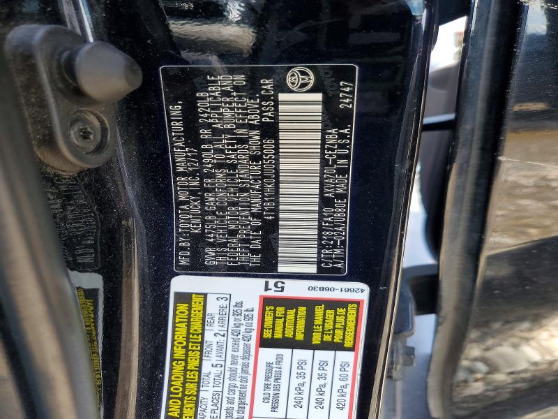 Продаж на аукціоні авто 2018 Toyota Camry, vin: 4T1B11HK0JU055006, номер лоту: 68742676