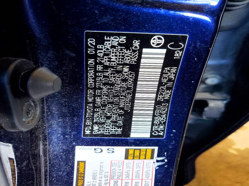 Aukcja sprzedaży 2020 Toyota Corolla, vin: JTDEPRAE7LJ099057, numer aukcji: 68679106