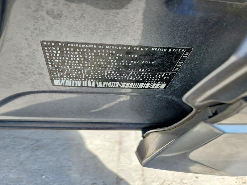 67316736 :رقم المزاد ، 3VV3B7AX4LM146478 vin ، 2020 Volkswagen Tiguan مزاد بيع
