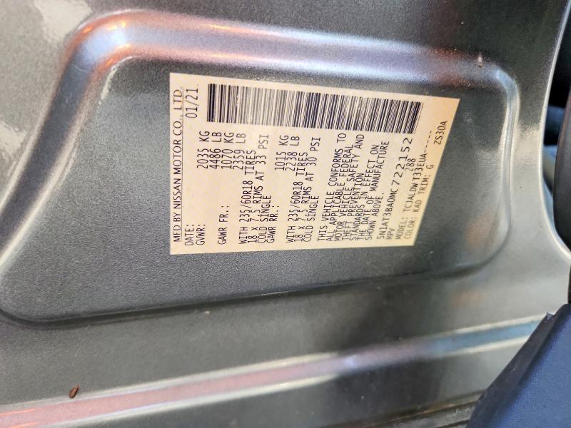 Продажа на аукционе авто 2021 Nissan Rogue, vin: 5N1AT3BA0MC722152, номер лота: 67685836