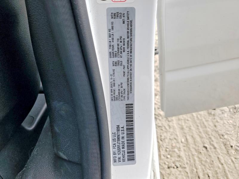Продажа на аукционе авто 2021 Ram 1500, vin: 1C6SRFJT9MN719094, номер лота: 67506966