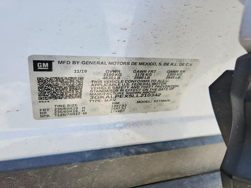 2020 Gmc Terrain მანქანა იყიდება აუქციონზე, vin: 3GKALPEX5LL210342, აუქციონის ნომერი: 67880946