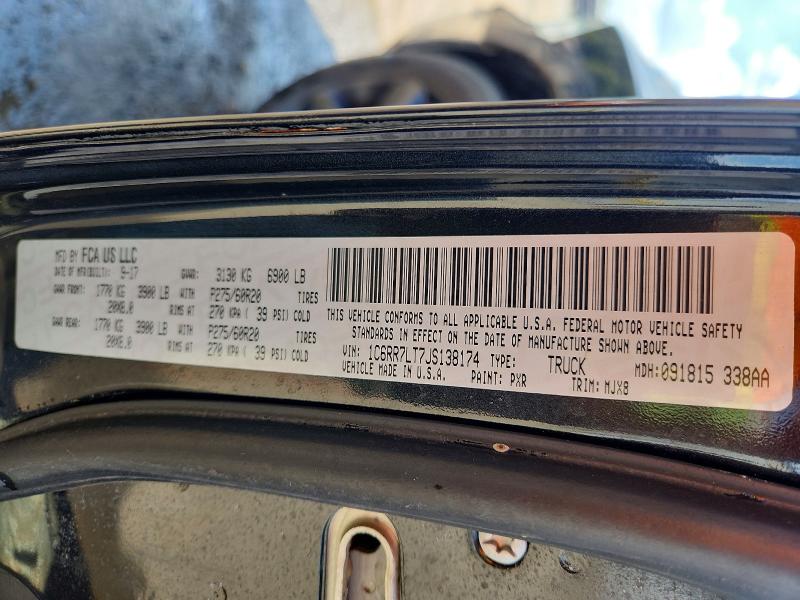 Продаж на аукціоні авто 2018 Ram 1500, vin: 1C6RR7LT7JS138174, номер лоту: 69748056