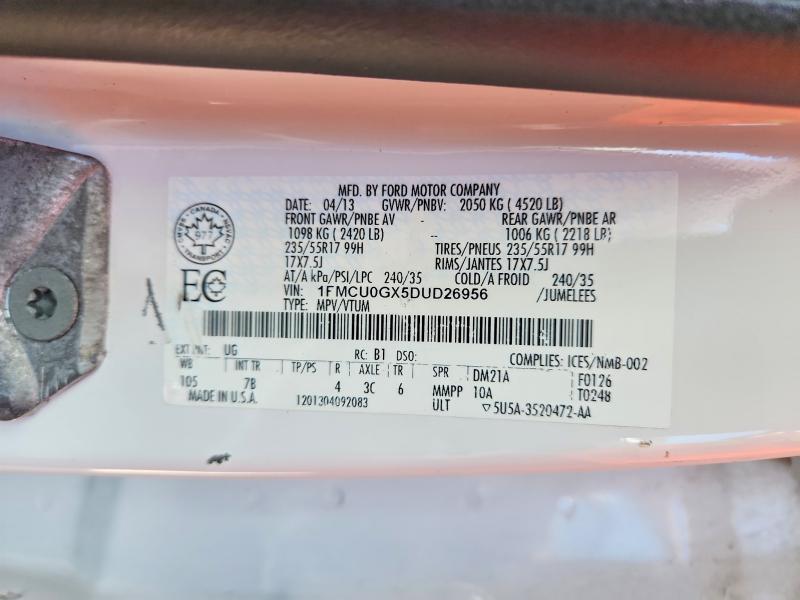 Продаж на аукціоні авто 2013 Ford Escape, vin: 1FMCU0GX5DUD26956, номер лоту: 67434806