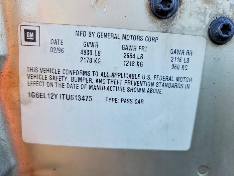 71029126 :رقم المزاد ، 1G6EL12Y1TU613475 vin ، 1996 Cadillac Eldorado مزاد بيع