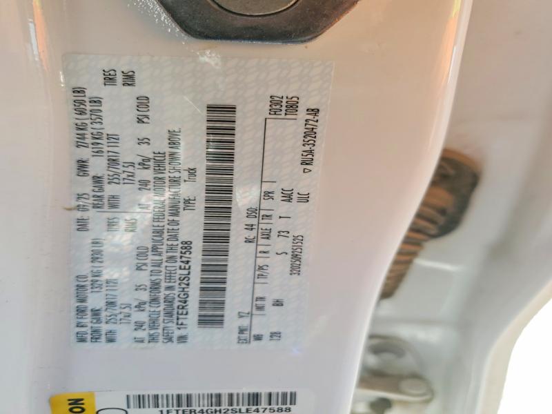 Aukcja sprzedaży 2025 Ford Ranger, vin: 1FTER4GH2SLE47588, numer aukcji: 67887056