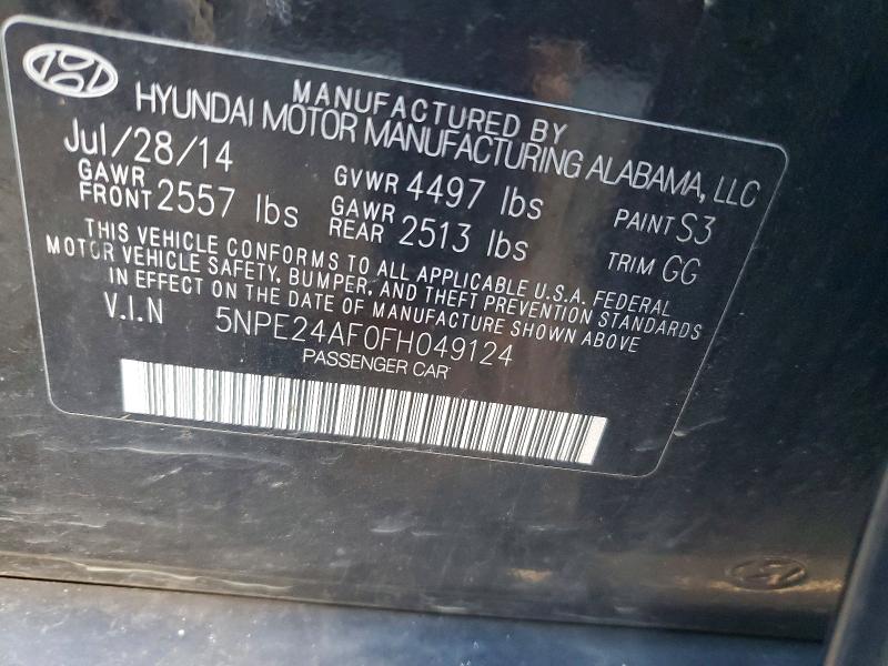 Aukcja sprzedaży 2015 Hyundai Sonata, vin: 5NPE24AF0FH049124, numer aukcji: 70441046