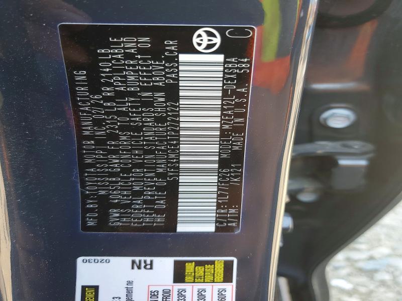 69020886 :رقم المزاد ، 5YFS4MCE4TP272122 vin ، 2026 Toyota Corolla مزاد بيع