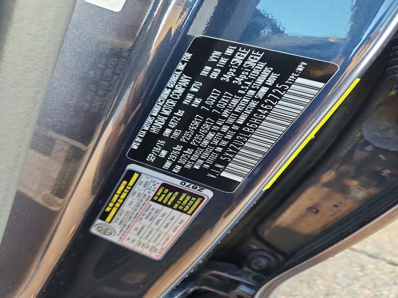 68398016 :رقم المزاد ، 5XYZU3LB6HG462725 vin ، 2017 Hyundai Santa Fe Sport مزاد بيع